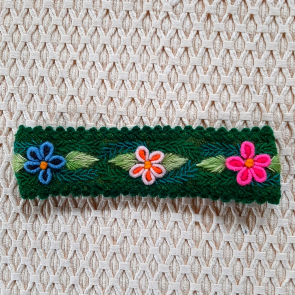 Embroidered Handmade Headband From Peru